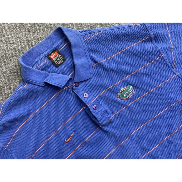 Vintage Florida Gators Polo Shirt Mens X-Large Blue Nike Team University - Picture 1 of 8